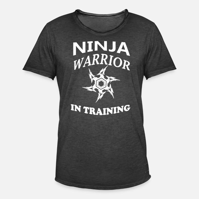 Ninja Warrior in training - Männer Vintage T-Shirt - Vintage Schwarz