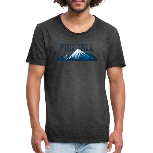Phil Hill Mountain Sky Blue - Männer Vintage T-Shirt
