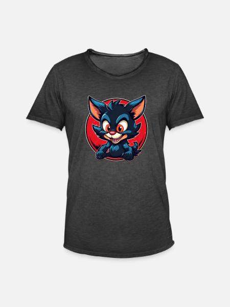 Super cute tasmanian Devil - Men's Vintage T-Shirt - washed black