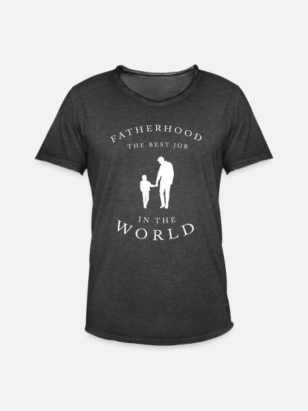 papa - T-shirt vintage Homme - noir vintage