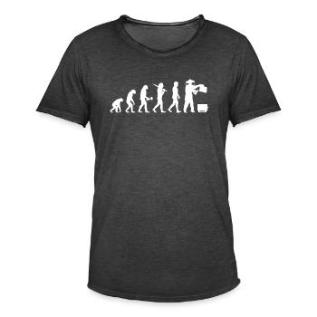 Imker Imkerei Zeidler Evolution Geschenk Biene - Männer Vintage T-Shirt - Vintage Schwarz - Vorne