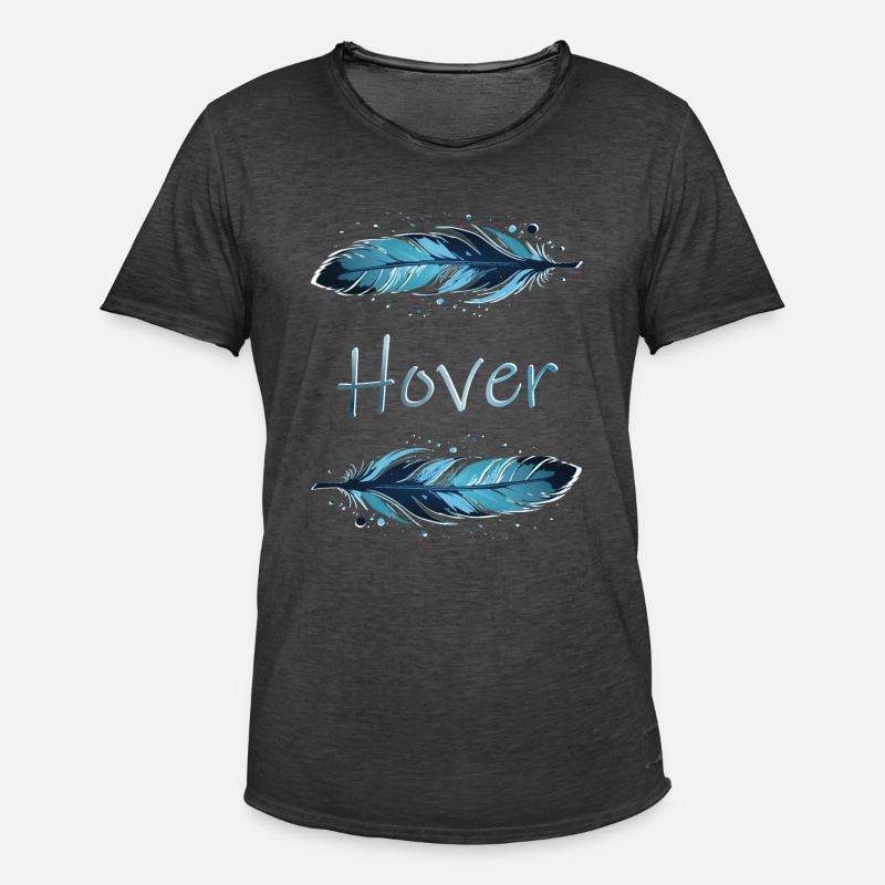 Hover - Männer Vintage T-Shirt - Vintage Schwarz