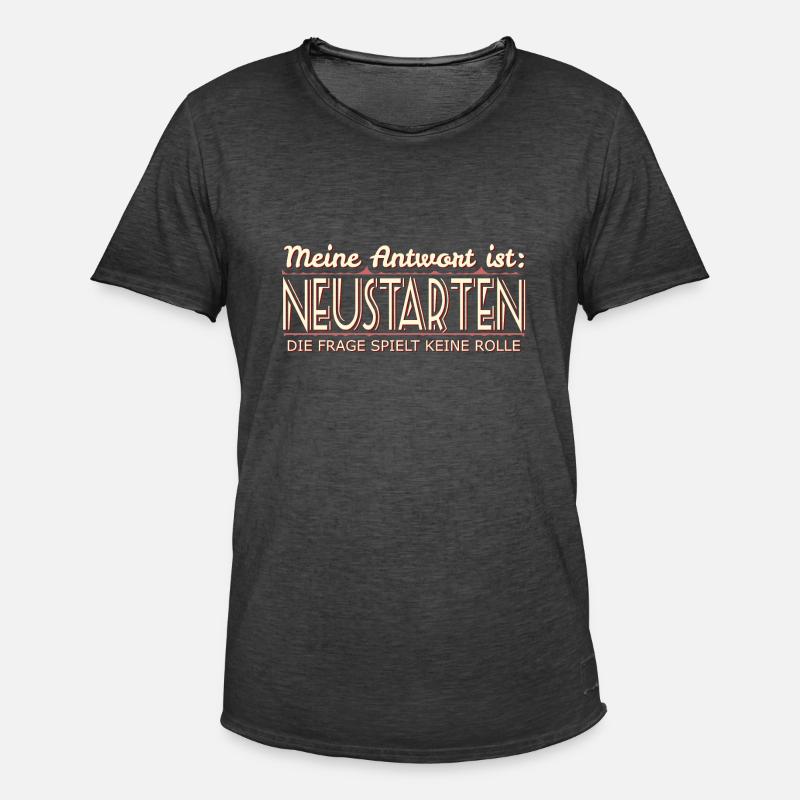 IT Informatik EDV - Männer Vintage T-Shirt - Vintage Schwarz