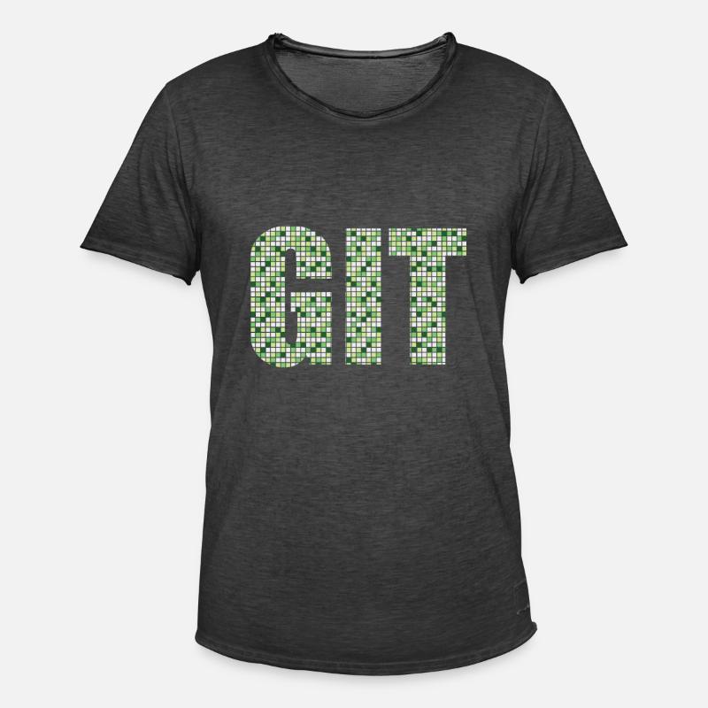 Git à la Github - T-shirt vintage Homme - noir vintage