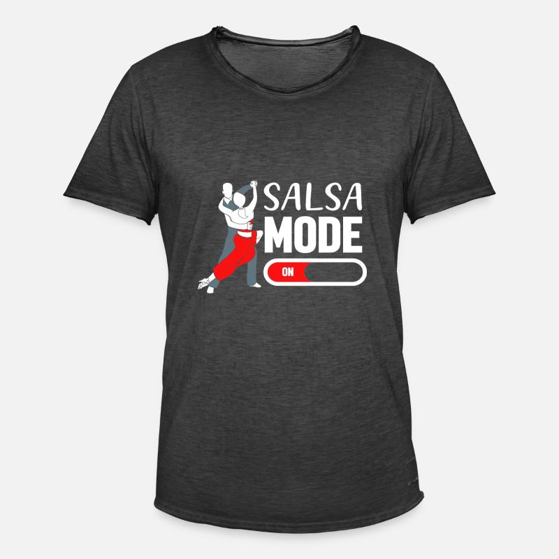 Danseuse de salsa Danseuse - T-shirt vintage Homme - noir vintage