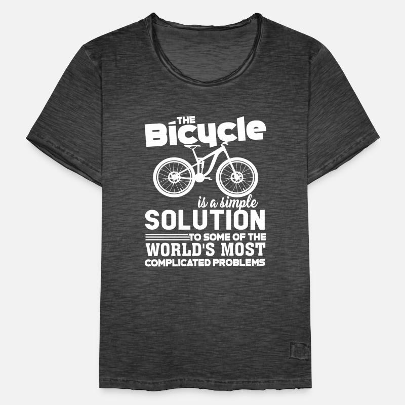 Bicycle Bicycle Is A Simple Solution Men's Vintage T-Shirt