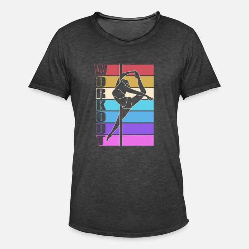 Pole Dance - Männer Vintage T-Shirt - Vintage Schwarz
