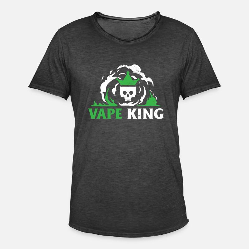 Elektro Zigarette E-Zigarette E-Shisha Vape - Männer Vintage T-Shirt - Vintage Schwarz