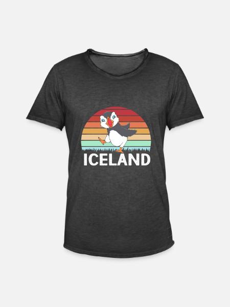 Papageientaucher Puffin - Men's Vintage T-Shirt - washed black