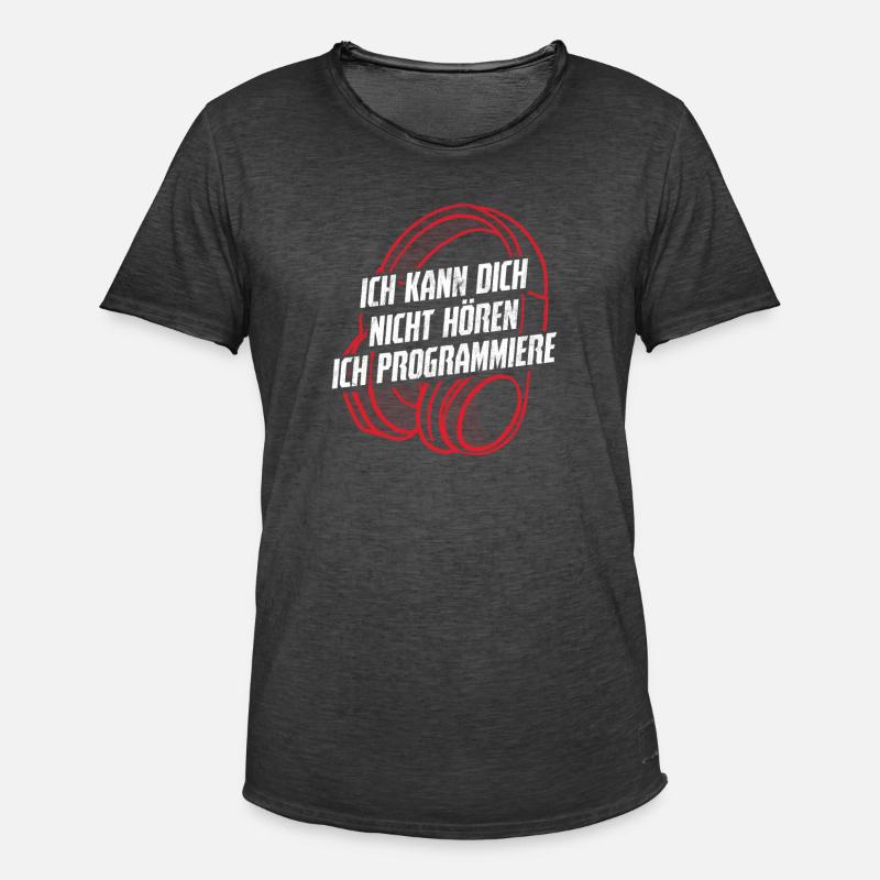 Informatik Informatiker Programmierer - Männer Vintage T-Shirt - Vintage Schwarz