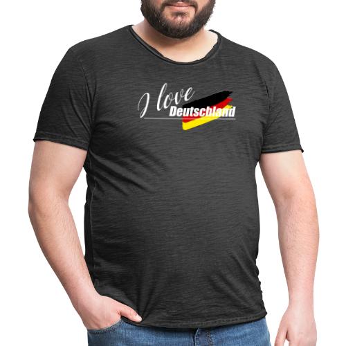 I love Deutschland - Männer Vintage T-Shirt