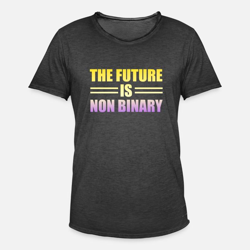 Nonbinary Pride design - Men's Vintage T-Shirt - washed black