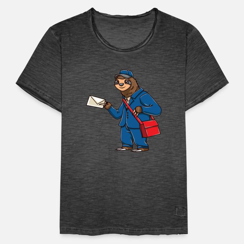 Sloth Postman Postman Sloth T-shirt vintage Homme