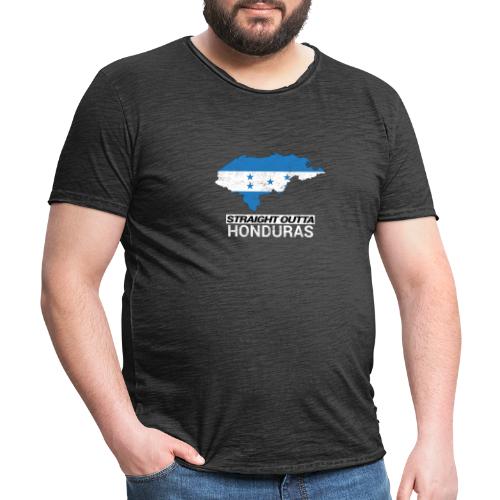 Straight Outta Honduras country map & flag - Men's Vintage T-Shirt