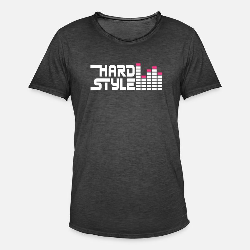 hard style hardstyle equalizer DE - Männer Vintage T-Shirt - Vintage Schwarz