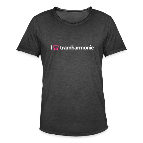 tramharmonie logo wit letters - Mannen Vintage T-shirt