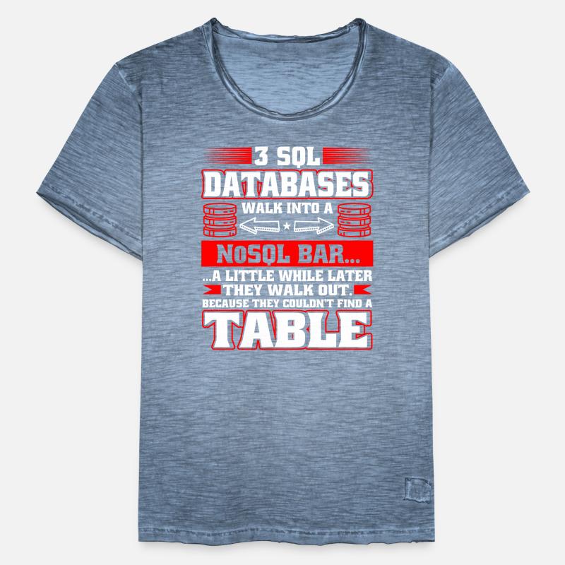 Database Administrator SQL Database Admin Männer Vintage T-Shirt