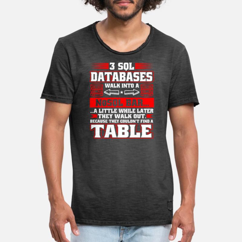 Database Administrator SQL Database Admin Männer Vintage T-Shirt