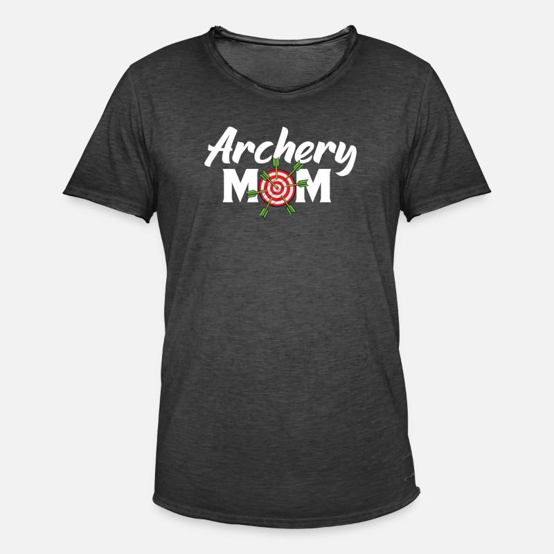 Archery Bogenschießen Bogen - Männer Vintage T-Shirt - Vintage Schwarz