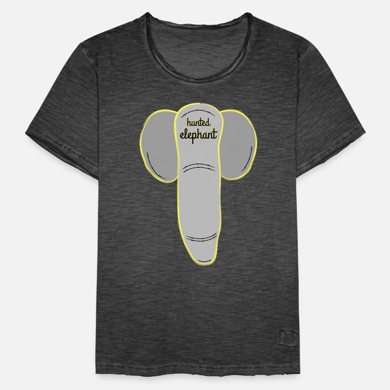 Lustiger Elefant oder großer Penis Design Shirt Männer Vintage T-Shirt