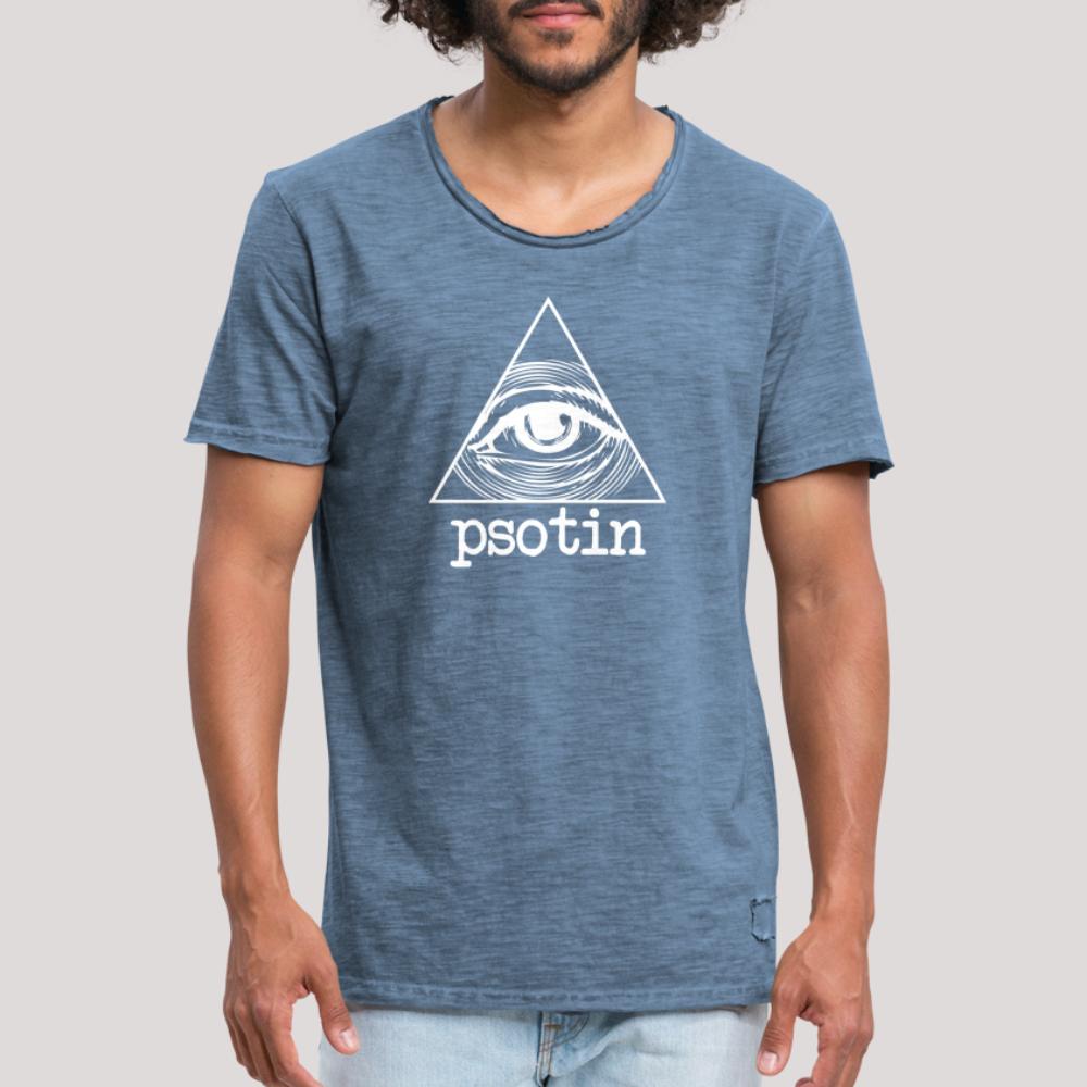 psotin weiß - Männer Vintage T-Shirt Vintage Denim