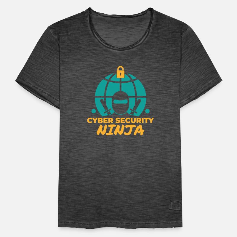 Cyber security ninja Programming Informatik Männer Vintage T-Shirt