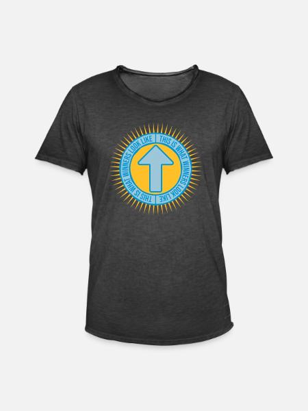What Winners Look Like - Men's Vintage T-Shirt - washed black