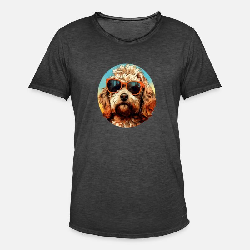 Cockapoo Cool - Chien Cockapoo - T-shirt vintage Homme - noir vintage