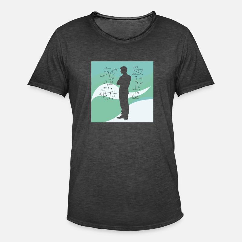Math arithmetic problems - Men's Vintage T-Shirt - washed black