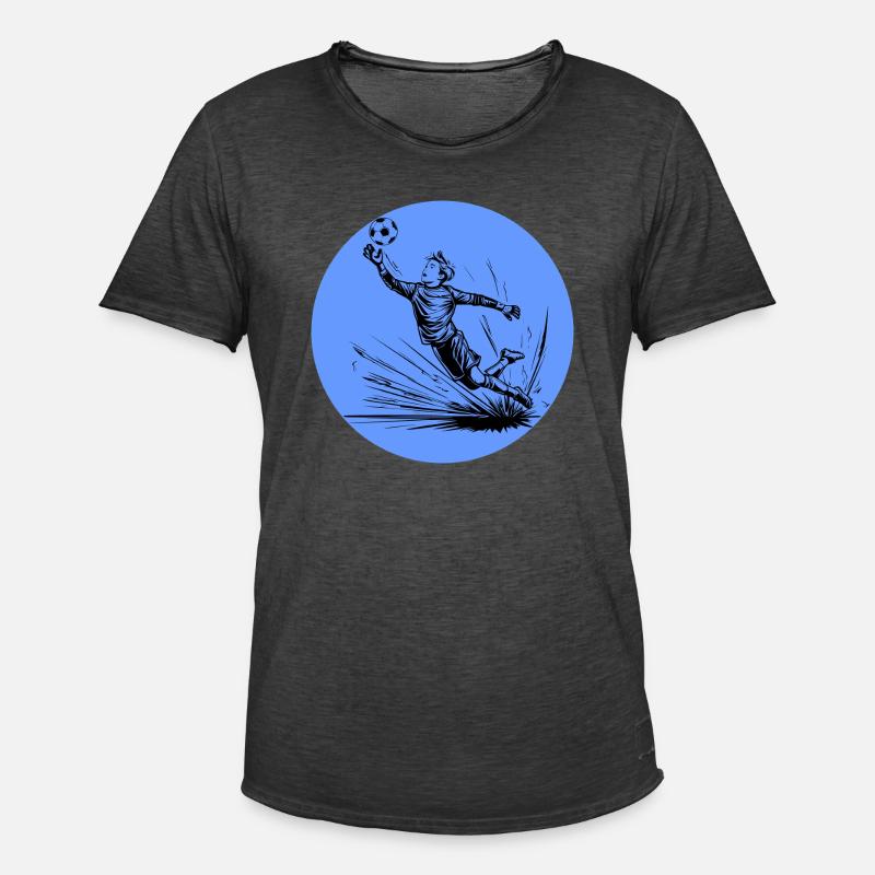 Torwart - Männer Vintage T-Shirt - Vintage Schwarz