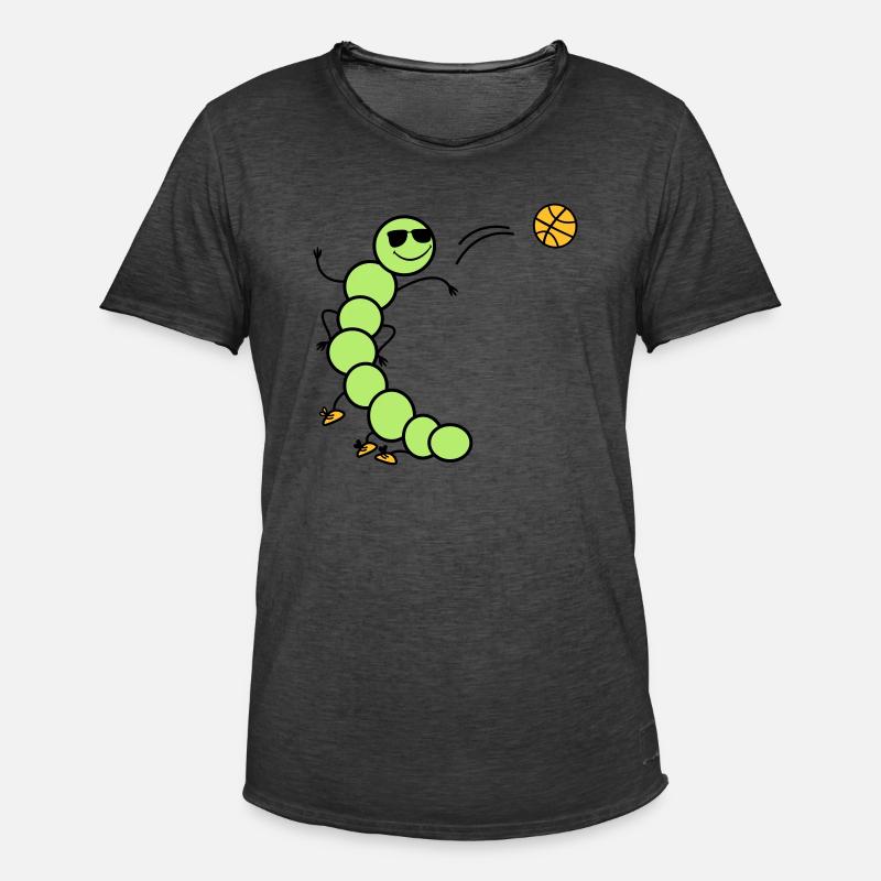 b ball raupe - Männer Vintage T-Shirt - Vintage Schwarz