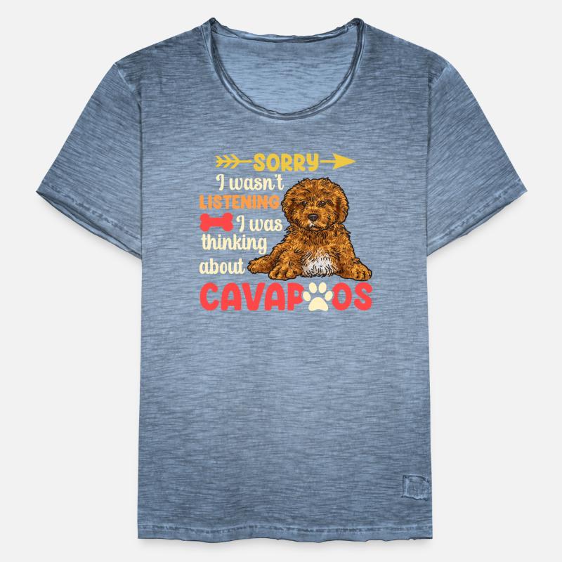 Cavapoo Cavoodle Capoodle Dog Men's Vintage T-Shirt