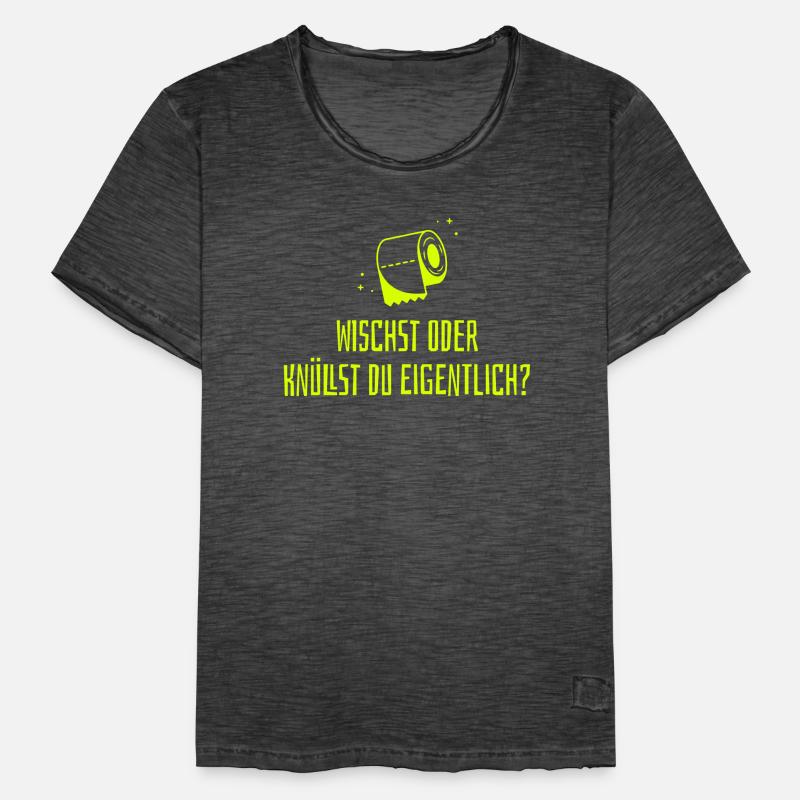 Wischst oder knüllst du? Männer Vintage T-Shirt
