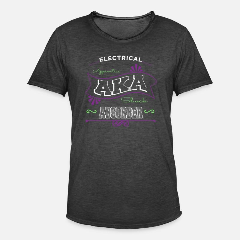 electrical engineering electrical engineer lineman - MĂ€nner Vintage T-Shirt - Vintage Schwarz