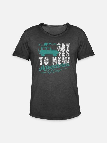 reise abenteuer - Männer Vintage T-Shirt - Vintage Schwarz