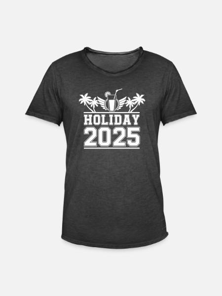 Holiday 2025 - Men's Vintage T-Shirt - washed black