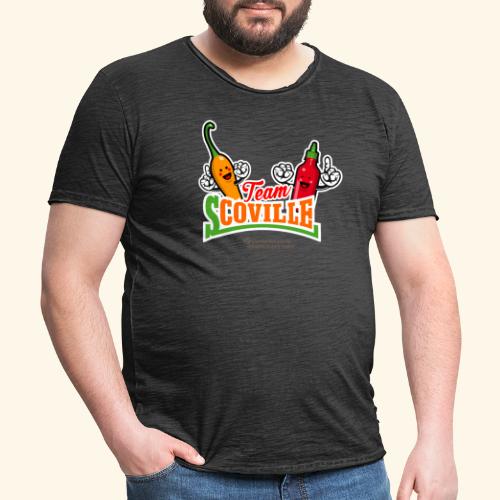 Chili Pepper Fan Merch Design Team Scoville - Männer Vintage T-Shirt