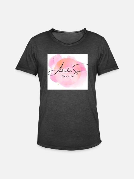 Adria - Männer Vintage T-Shirt - Vintage Schwarz