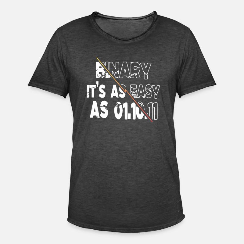 Analyst Hacking Codes Computer Freak - Men's Vintage T-Shirt - washed black