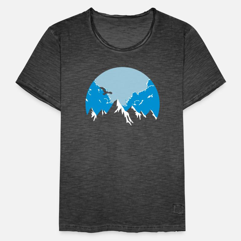 Berge. Männer Vintage T-Shirt