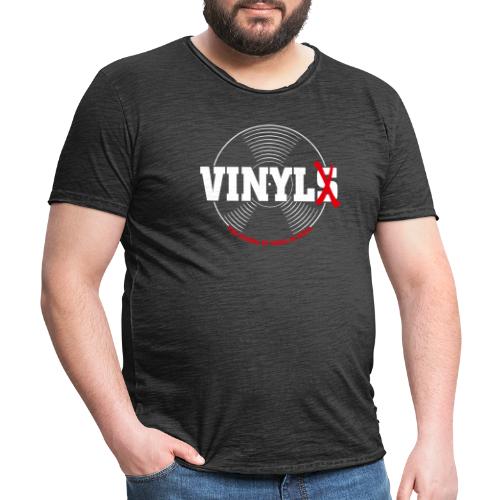 Vinyl not Vinyls - Männer Vintage T-Shirt