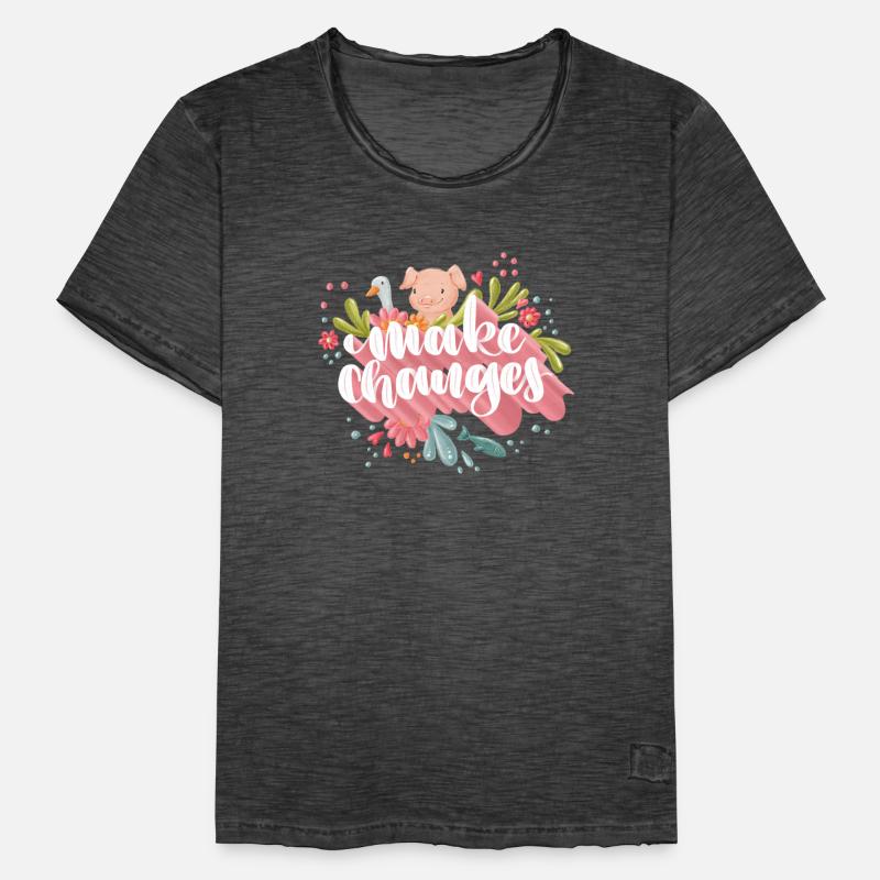 Make changes! Männer Vintage T-Shirt