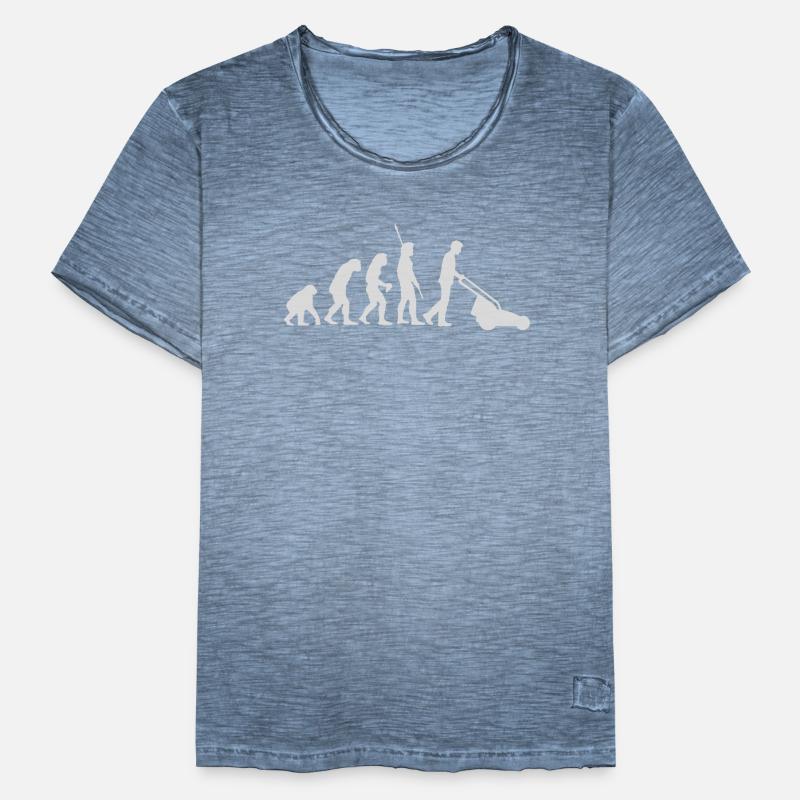Evolution des Rasenmähers Männer Vintage T-Shirt