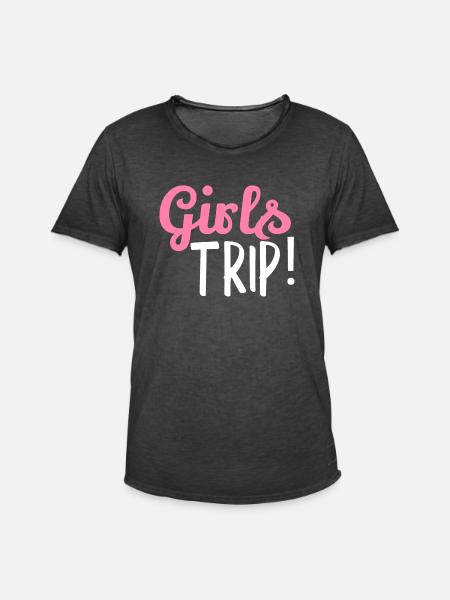 Girls Trip - Männer Vintage T-Shirt - Vintage Schwarz
