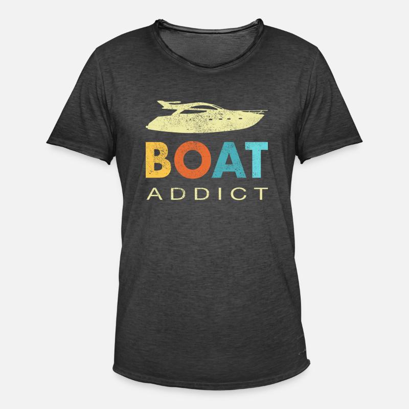 Boot Motorboot Boote Geschenk - Männer Vintage T-Shirt - Vintage Schwarz