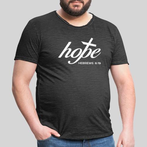 Jesus meine Hoffnung - hope Hebräer 6,19 - Männer Vintage T-Shirt