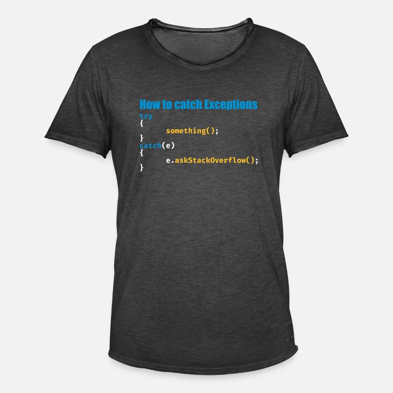 Programmierer, Software, Informatik, Developer - Männer Vintage T-Shirt - Vintage Schwarz