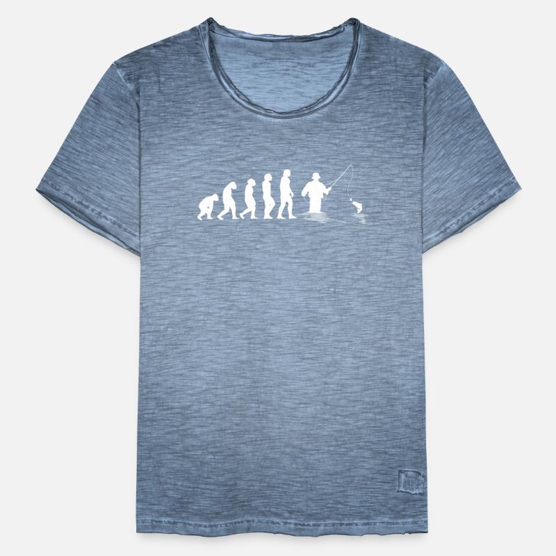 Pêche Évolution de l’homme T-shirt vintage Homme