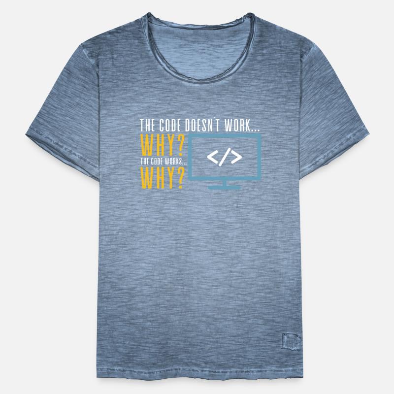 Codeur Programmeur Logiciel Codage Nerd T-shirt vintage Homme