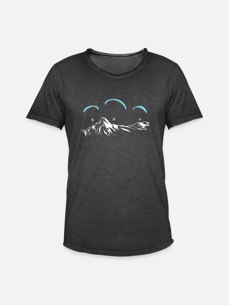 Paragliding Paragleiter Gleitschirm - Männer Vintage T-Shirt - Vintage Schwarz
